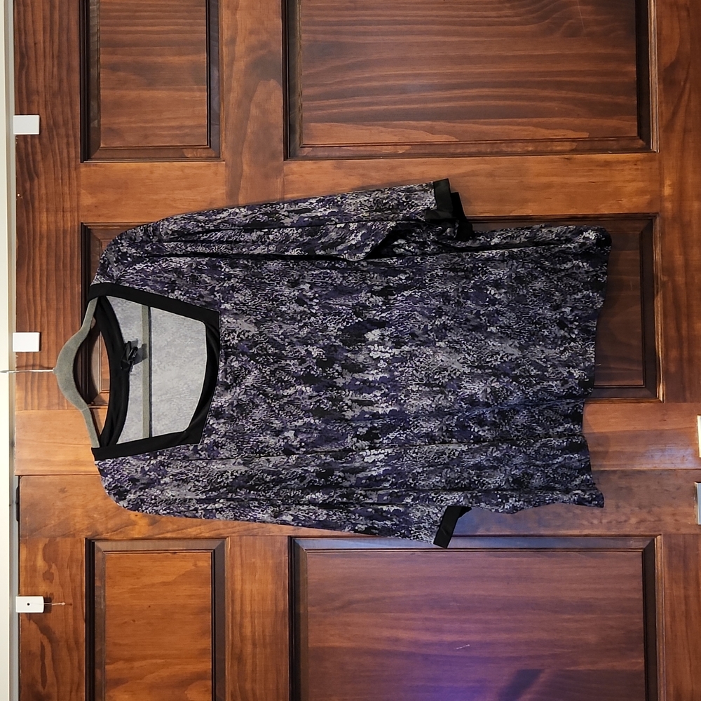 Purple gray & black tunic